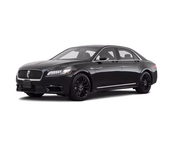 Black Lincoln Continental luxury sedan